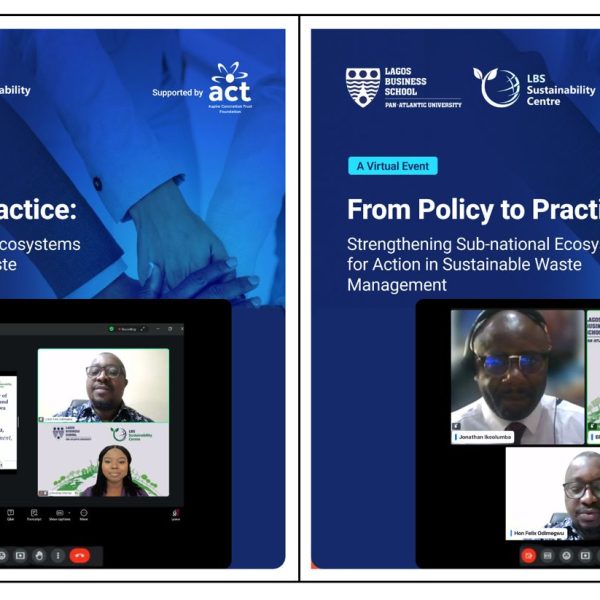 Lagos Business School Sustainability Centre Bridges Policy and Practice on Waste Management Through Regulators and Stakeholder Engagement