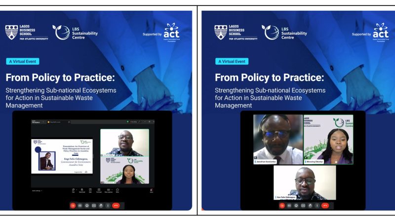 Lagos Business School Sustainability Centre Bridges Policy and Practice on Waste Management Through Regulators and Stakeholder Engagement