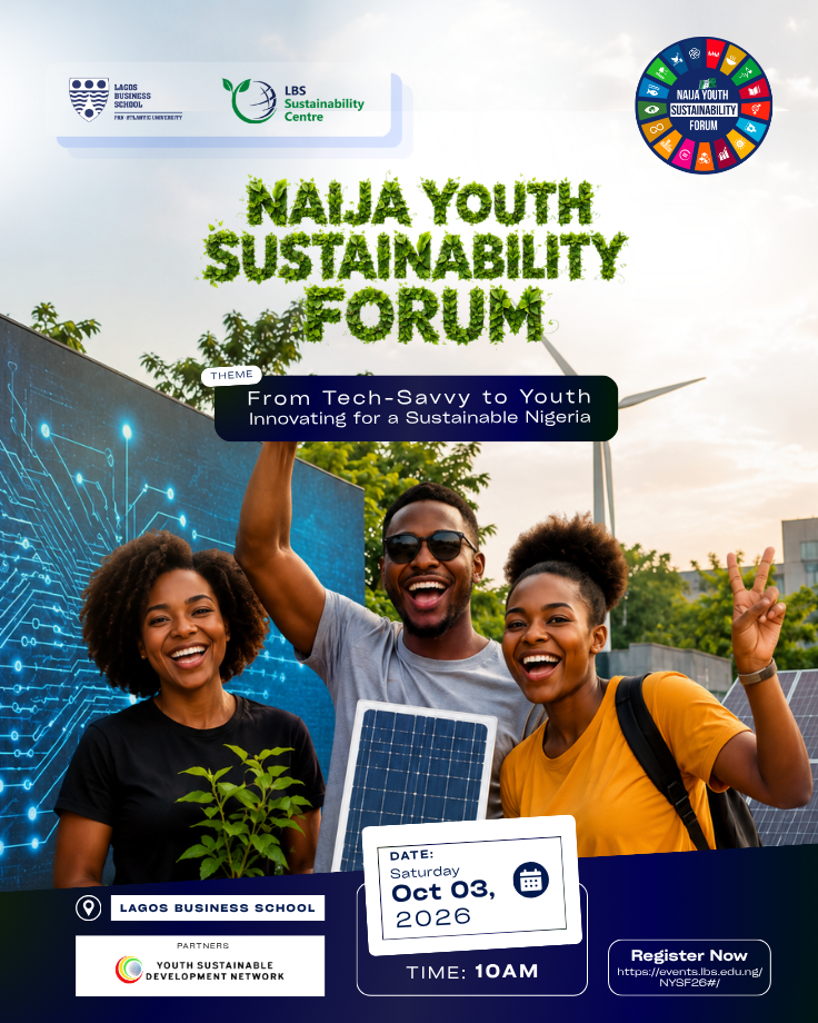 Naija Youth Sustainability Forum event flier with full programme details